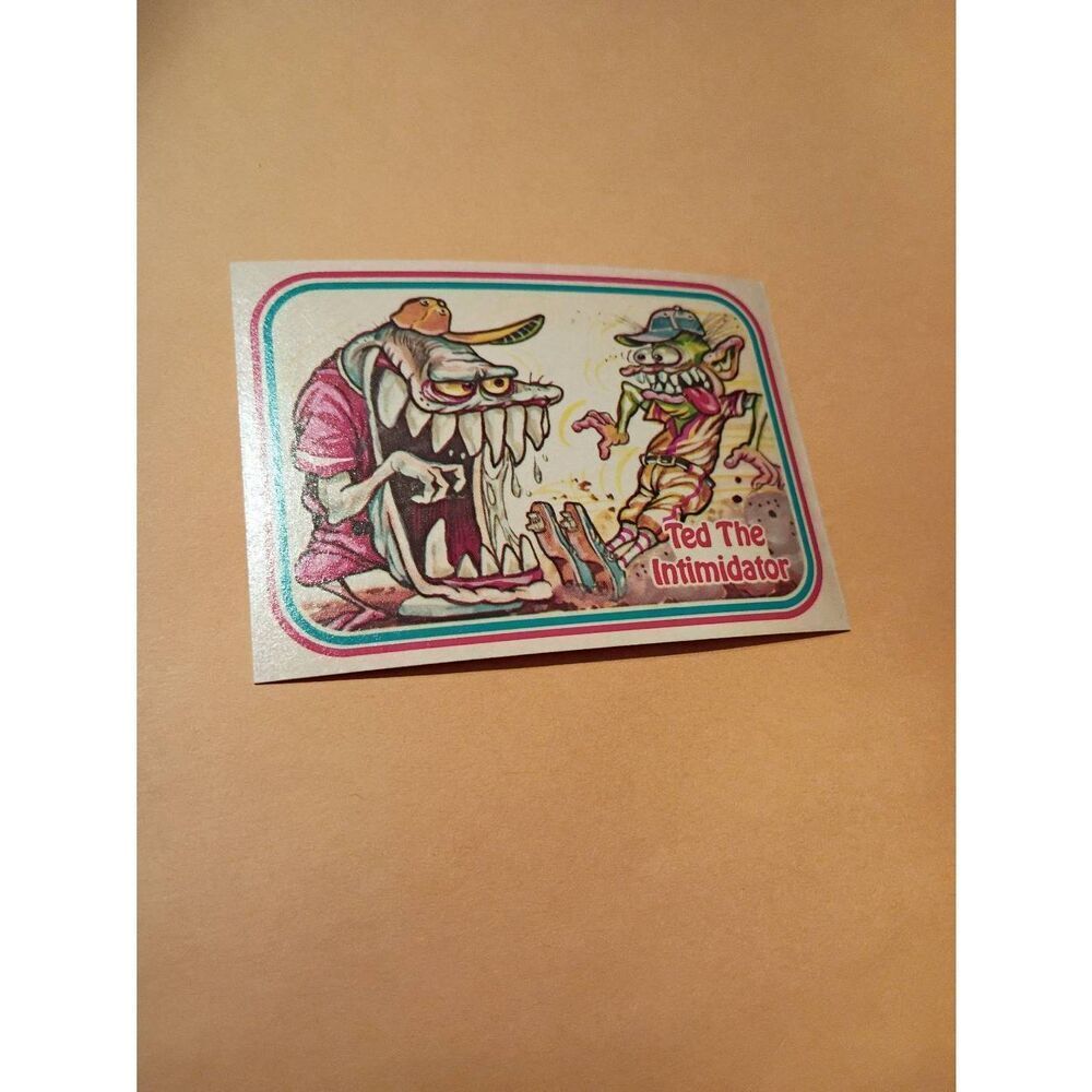 1988 Leaf Awesome All Stars Trading Card 28 Ted the Intimidator Baseball Parody